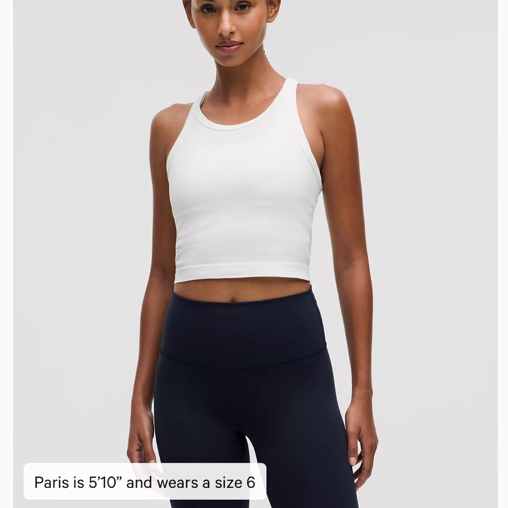 Swiftly Tech Cropped Racerback Tank Top 2.0